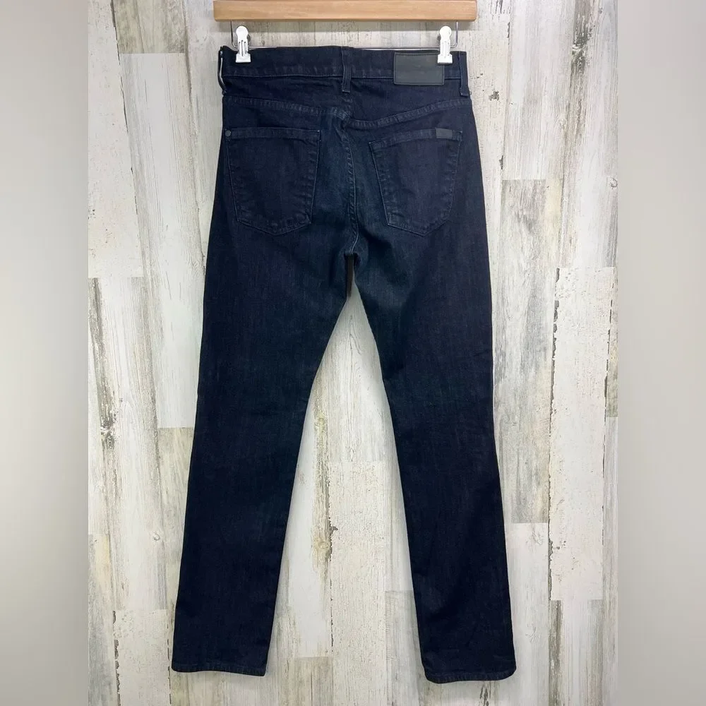 7 For All Mankind Luxe Performance The Straight Dark Wash Jeans Mens W29